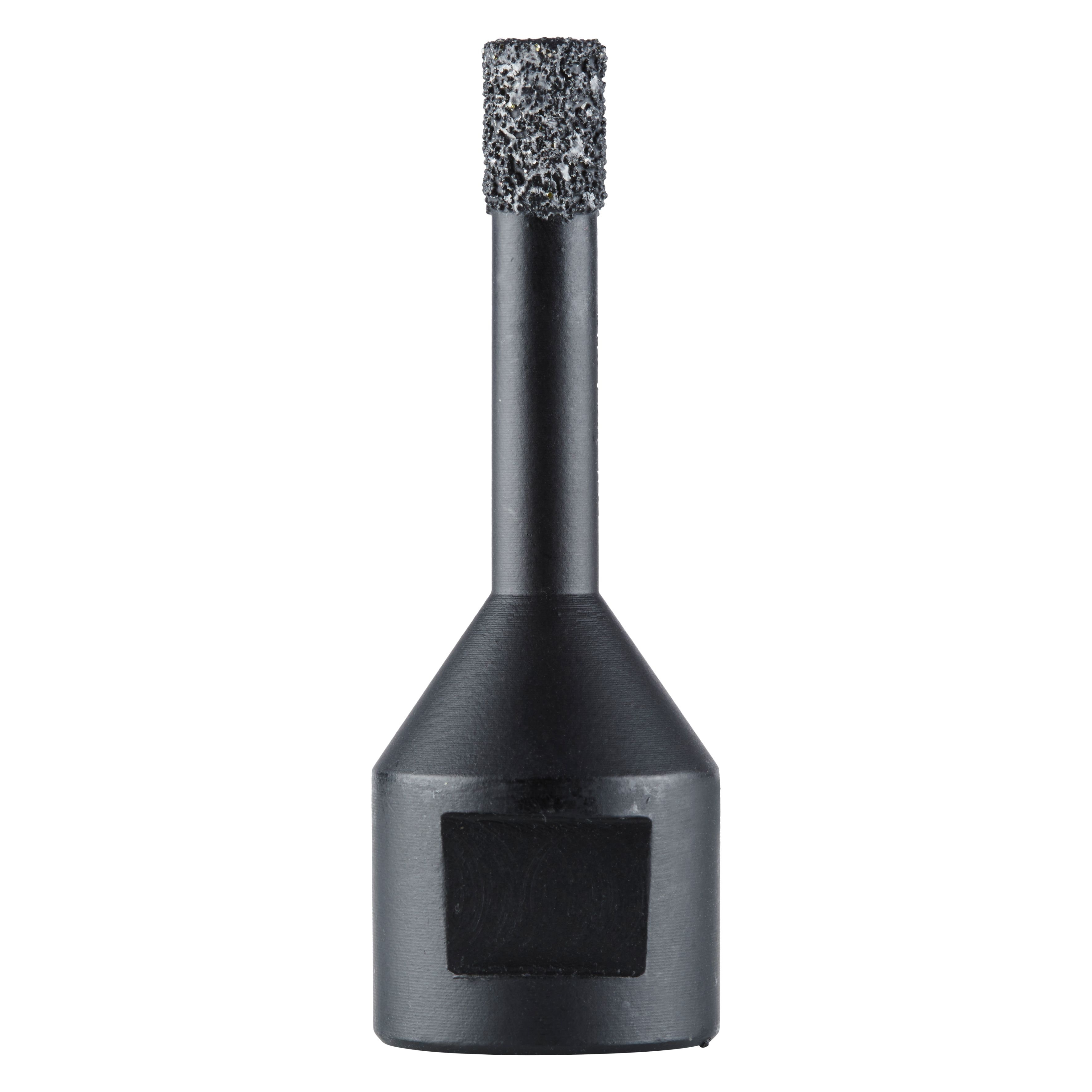 303843 Tegelboor 8 mm voor de inzet op Haakse Slijpers met M14 schroefdraad. Koele snedes dankzij binnenliggende was. Heeft een lange standtijd en hoge doorslijpsnelheid.