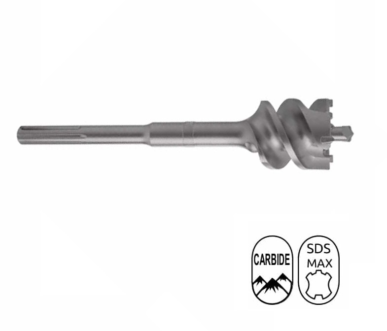 BF800990 Betonfrees 80.0 mm x 990 mm met driedubbele spiraal en SDS Max aansluiting. Zeer geschikt voor het klopboren in steen en (gewapend) beton. De betonfreeskronen zijn geproduceerd uit één stuk hoogwaardig gereedschapsstaal.