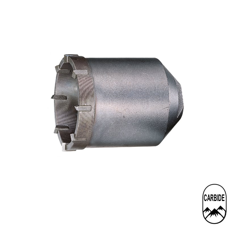 DBH12500 Professionele dozenboor 125 mm voor het kloppen in steen en beton. Voor de zwaardere werkzaamheden. Gemaakt uit extra gehard staal en met toevoeging van extra Carbide inzetstukken. Met binnendraad aansluiting.
