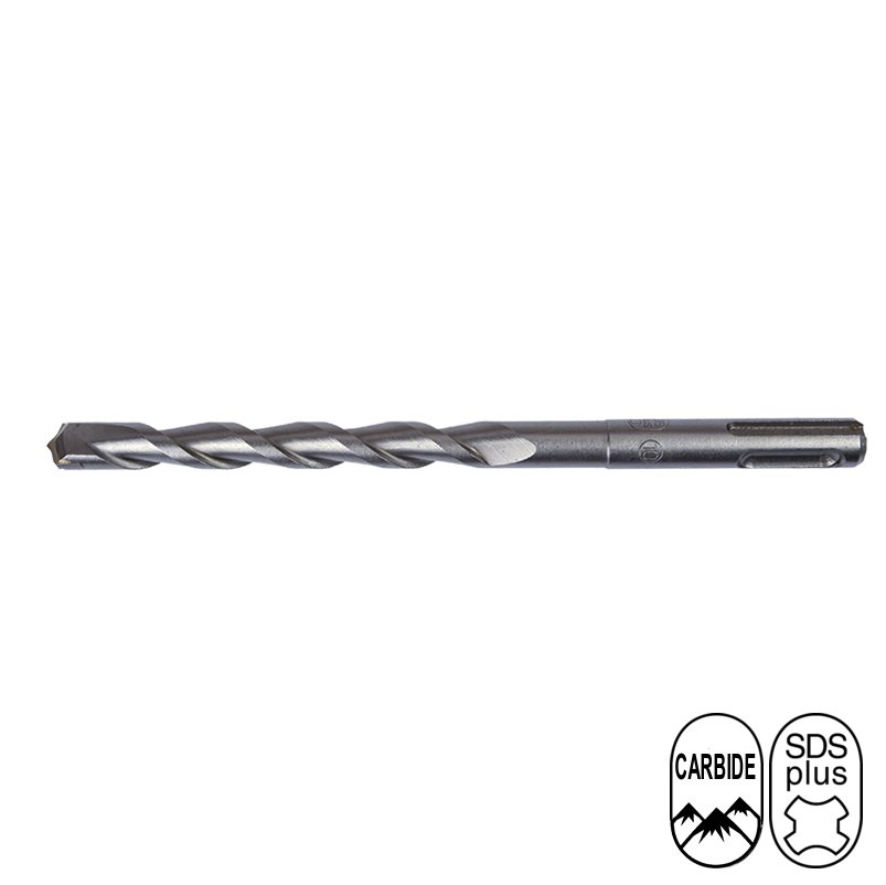 HB220450 SDS Plus Hamerboor 22.0 mm x 450 mm voorzien van 2 snijder kop. Geschikt voor het klopboren in steen, (gewapend) beton en natboren. Het A-symmetrische spiraal zorgt voor afvoer van het betongruis. De hardmetalen boorkop zorgt ervoor dat het beton juist wordt vergruisd. SDS plus aansluiting.
