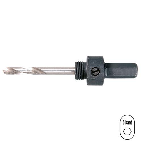 MGZ105520 Gatzaag Snelwisselhouder zeskant | schacht 11 (32-51) | LA5 Gatzaag houder voor Bi-metalen Gatzaag met zeskant opname van 11 mm. Type LA5. Geschikt voor Bi-metalen gatzagen van 32 mm tot en met 51 mm. Bi-Metalen gatzagen zijn geschikt voor het boren in hout, de meeste staalsoorten en RVS.