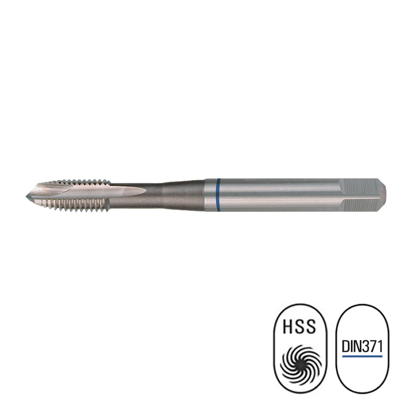 MTM232140 Machinetap HSS, M14, geslepen in norm DIN376, voor het draadtappen van doorlopende gaten in diverse staalsoorten. Indien het tapgat dieper is dan de snijlengte van de tap dan wordt DIN376 toegepast. Gemaakt uit geslepen gehard staal (HSS) met DIN norm om te kunnen garanderen dat uw boorgat altijd 100% evenwijdig is. Effectieve boorlengte 25 mm, voorboren 12 mm.