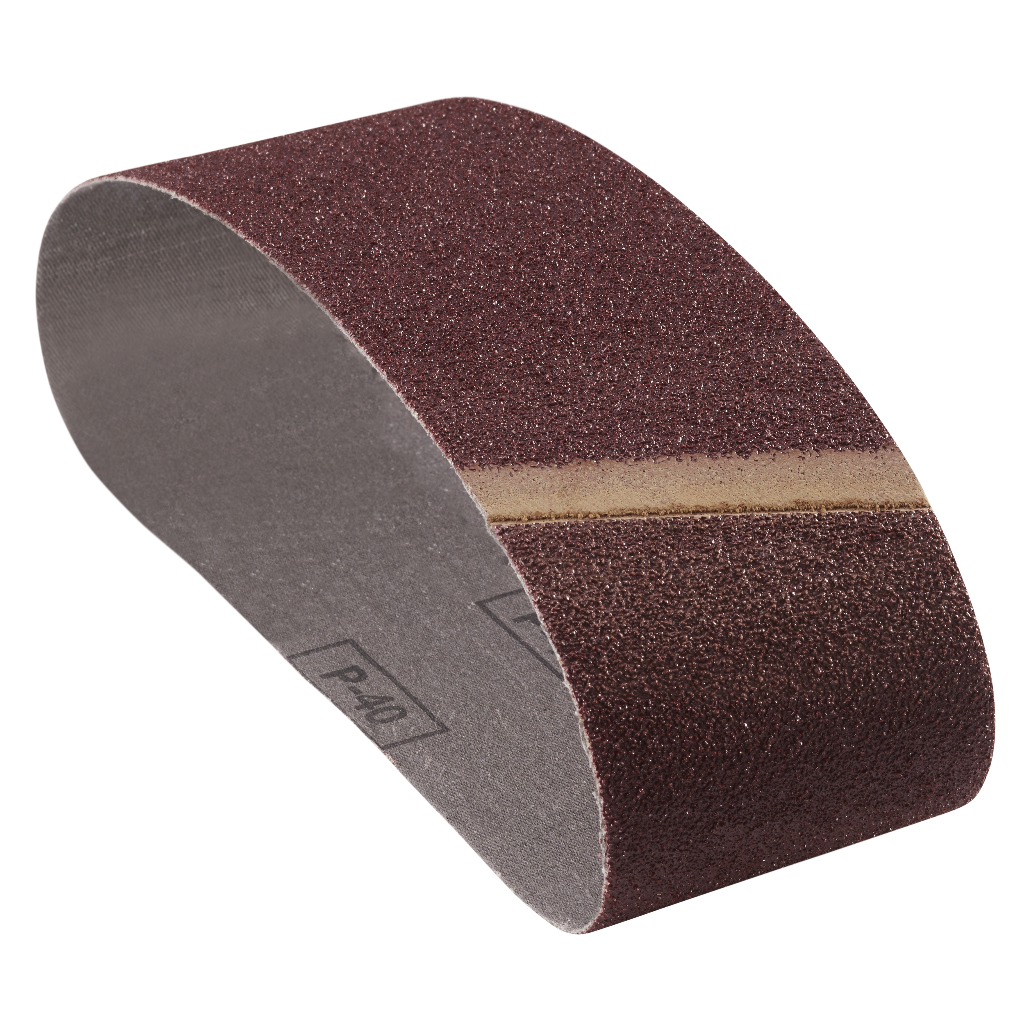 301421 ESB KK hout & staal schuurband, een eindeloze schuurband voor bandschuurmachines. Dit schuurband heeft een breedte van 75 mm en een K40 korrelgrootte en lengte van 533 mm. Eigenschappen: - Aluminiumoxide dicht bestrooid voor een hoge verspaning op staal en hout - Scheurvast X-weefsel voor een lange levensduur - Veilig dankzij drie weefsellagen over het volledige oppervlak. Dit schuurband is geschikt voor het gebruik op de bandschuurmachine. Geschikt voor de bewerking van staal en hout. 20 rollen schuurband per doos