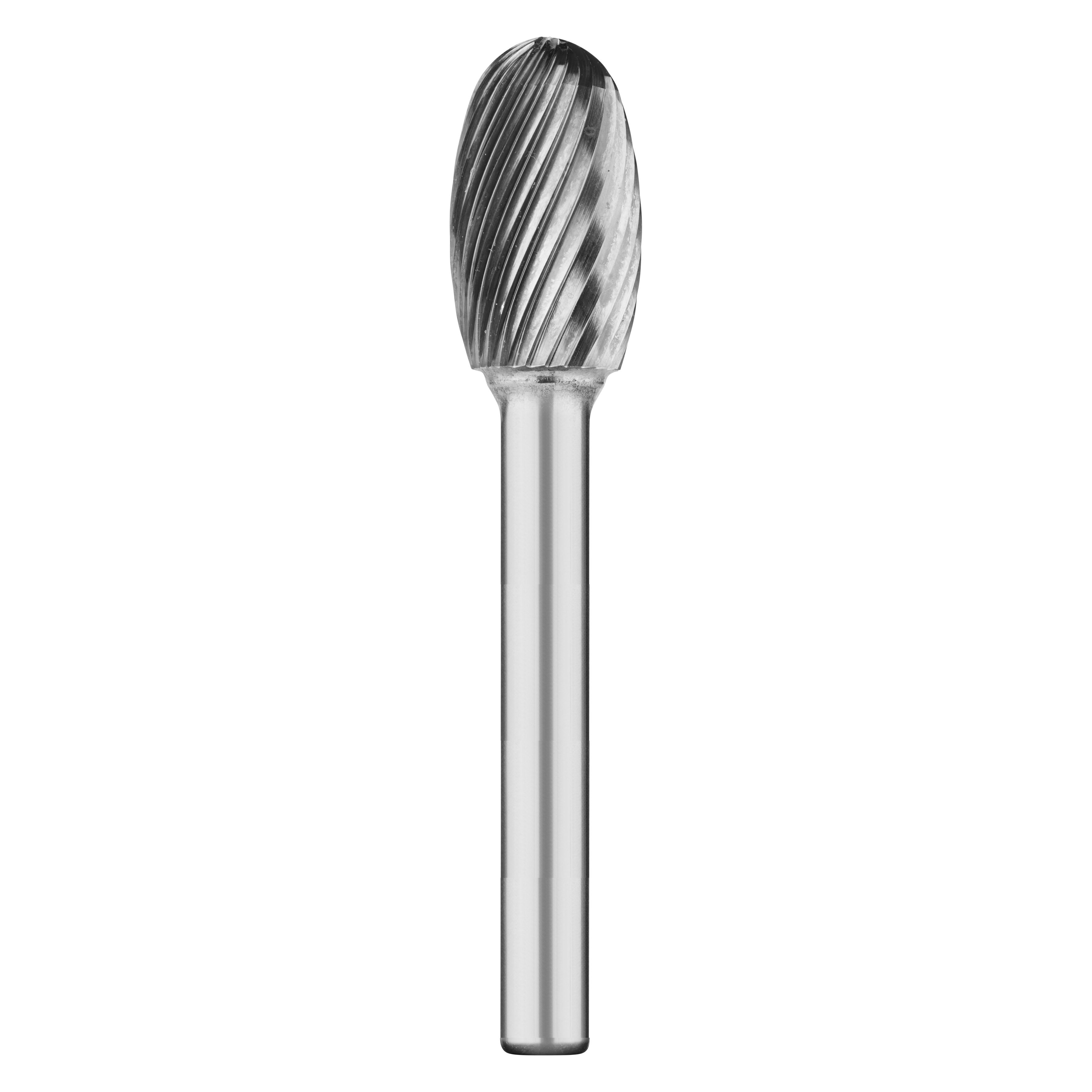 305692 Hardmetaalfrees 12.7 mm HF Alpha in Vorm E volgens (TRE): Druppel. Vorm E heeft een lange standtijd en is geschikt voor gebruik op Staal, RVS en Gietijzer. De optimale op elkaar afgestemde snijgeometrie zorgt voor de beste resultaten. Hoge spoornauwkeurigheid. Z3-Enkelvoudige vertanding, wordt gebruikt bij een goede oppervlaktekwaliteit