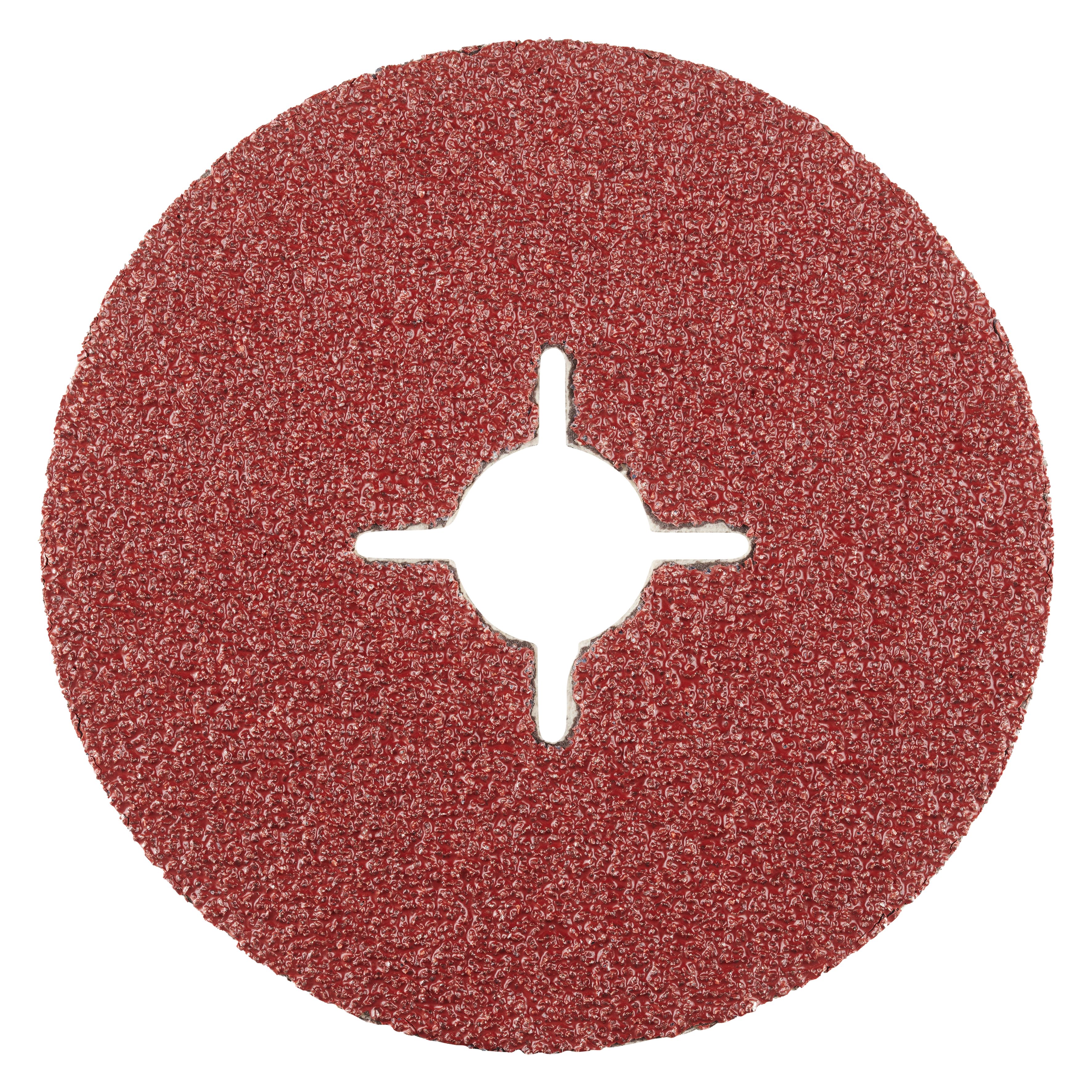300003 KFS Fiberschijf geschikt voor Staal, een fiberschijf met aluminiumoxide. Deze korrel maakt een grote verwijderingsprestatie op staal mogelijk. De fiberschijf heeft een diameter van 115 mm, een asgat van 22.23 mm en een K36 korrelgrootte. Eigenschappen: - Goed verspanend vermogen - Lange levensduur - Geringe vonkenregen. Deze fiberschijven met aluminiumoxide zijn geschikt voor het gebruik op de haakse slijper. Geschikt voor de bewerking van staal. 25 fiberschijven per doos