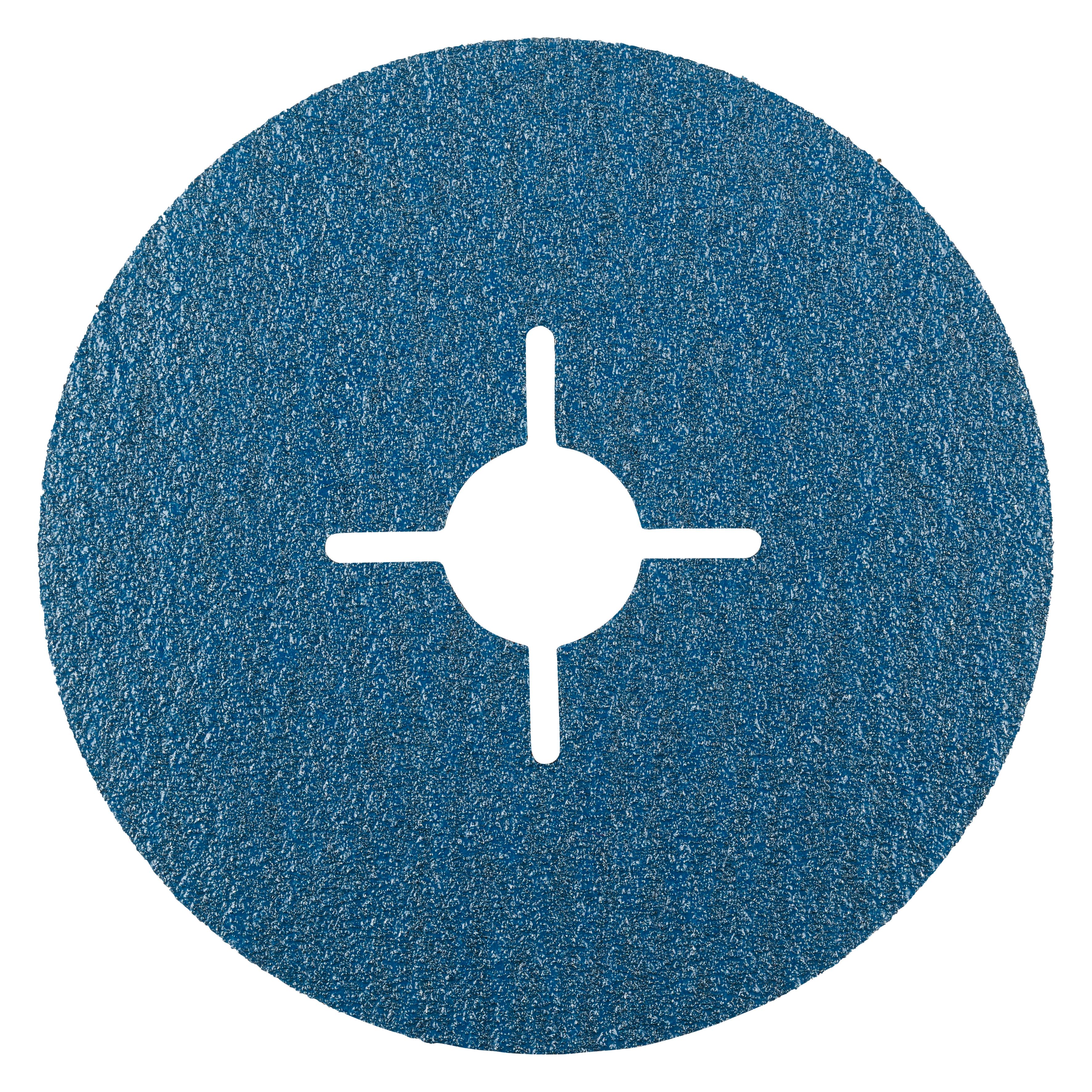305526 &quot;KFZ Fiberschijf geschikt voor Staal en RVS, een fiberschijf met zirkonium. Deze korrel maakt een zeer goede verspaning op staal en roestvast staal mogelijk. De fiberschijf heeft een diameter van 115 mm, een asgat van 22.23 mm en een K80 korrelgrootte. Eigenschappen: - Zeer groot verspanend vermogen - Lange levensduur. Deze fiberschijven zijn geschikt voor het gebruik op de haakse slijper. Geschikt voor de bewerking van staal en RVS. 25 fiberschijven per doos

&quot;