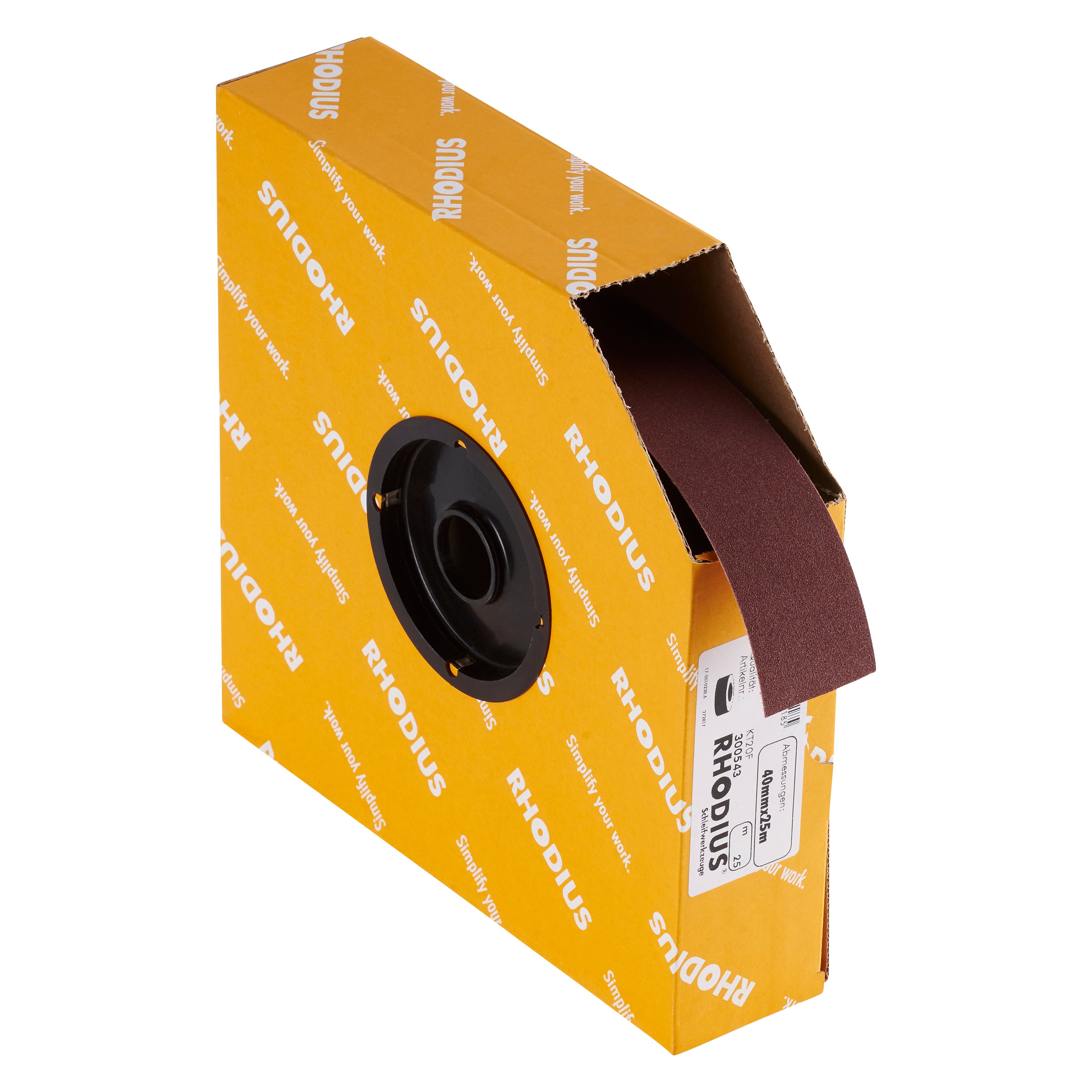300543 &quot;SPBR rollen linnen, een spaarrol met kunststof kern om eenvoudig af te rollen. De spaarrol linnen heeft een breedte van 40 mm, een lengte van 25 meter en een K180 korrelgrootte. Eigenschappen: - Dicht bestrooid aluminiumoxide voor hoge verspaning - Flexibel katoenweefsel voor een optimale aanpassing aan het werkstuk - Gewoon met de hand naar wens op lengte maken. Deze rollen linnen zijn geschikt voor handmatig gebruik. Geschikt voor de bewerking van staal, RVS en hout. 1 rol linnen per doos

&quot;
