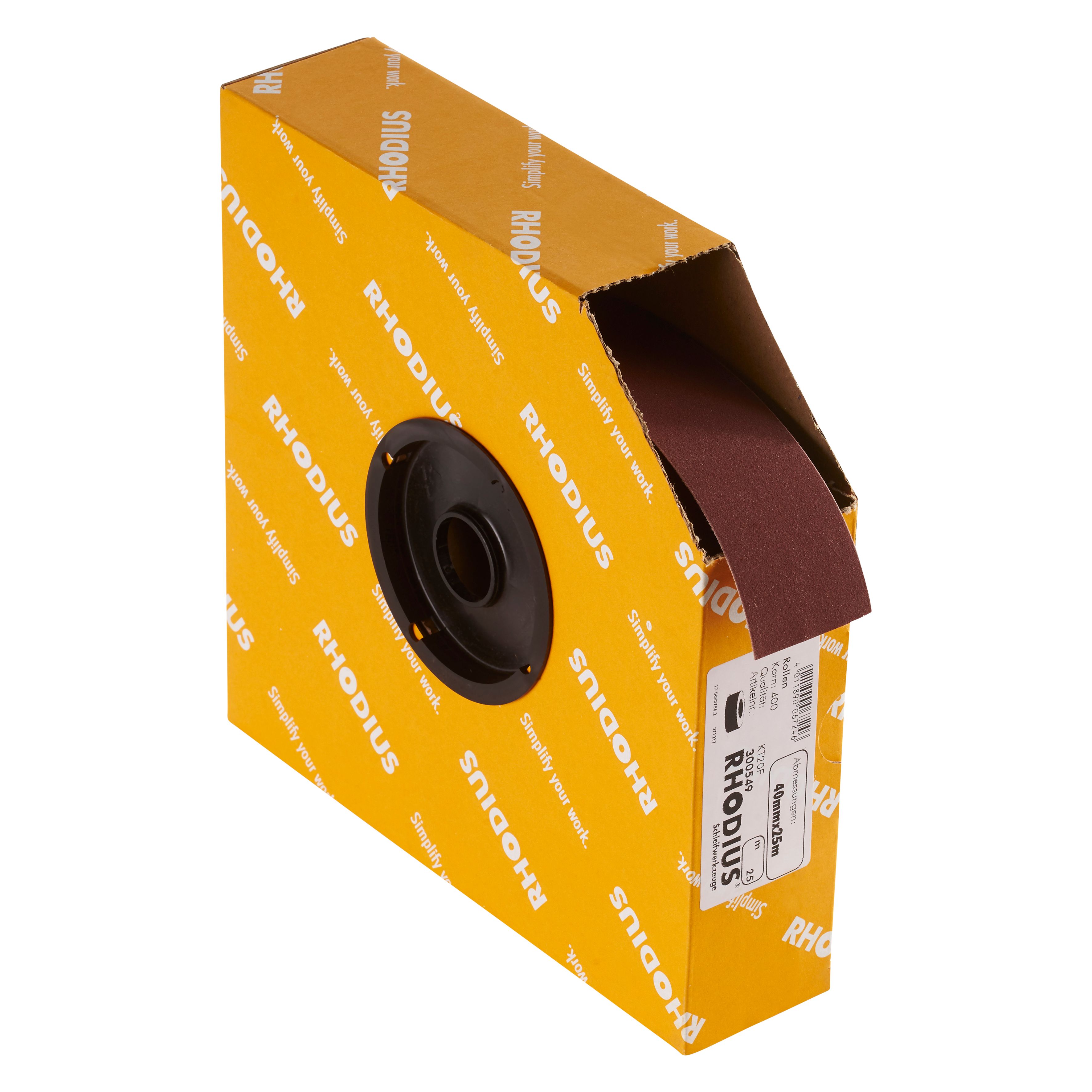 300549 &quot;SPBR rollen linnen, een spaarrol met kunststof kern om eenvoudig af te rollen. De spaarrol linnen heeft een breedte van 40 mm, een lengte van 25 meter en een K400 korrelgrootte. Eigenschappen: - Dicht bestrooid aluminiumoxide voor hoge verspaning - Flexibel katoenweefsel voor een optimale aanpassing aan het werkstuk - Gewoon met de hand naar wens op lengte maken. Deze rollen linnen zijn geschikt voor handmatig gebruik. Geschikt voor de bewerking van staal, RVS en hout. 1 rol linnen per doos

&quot;