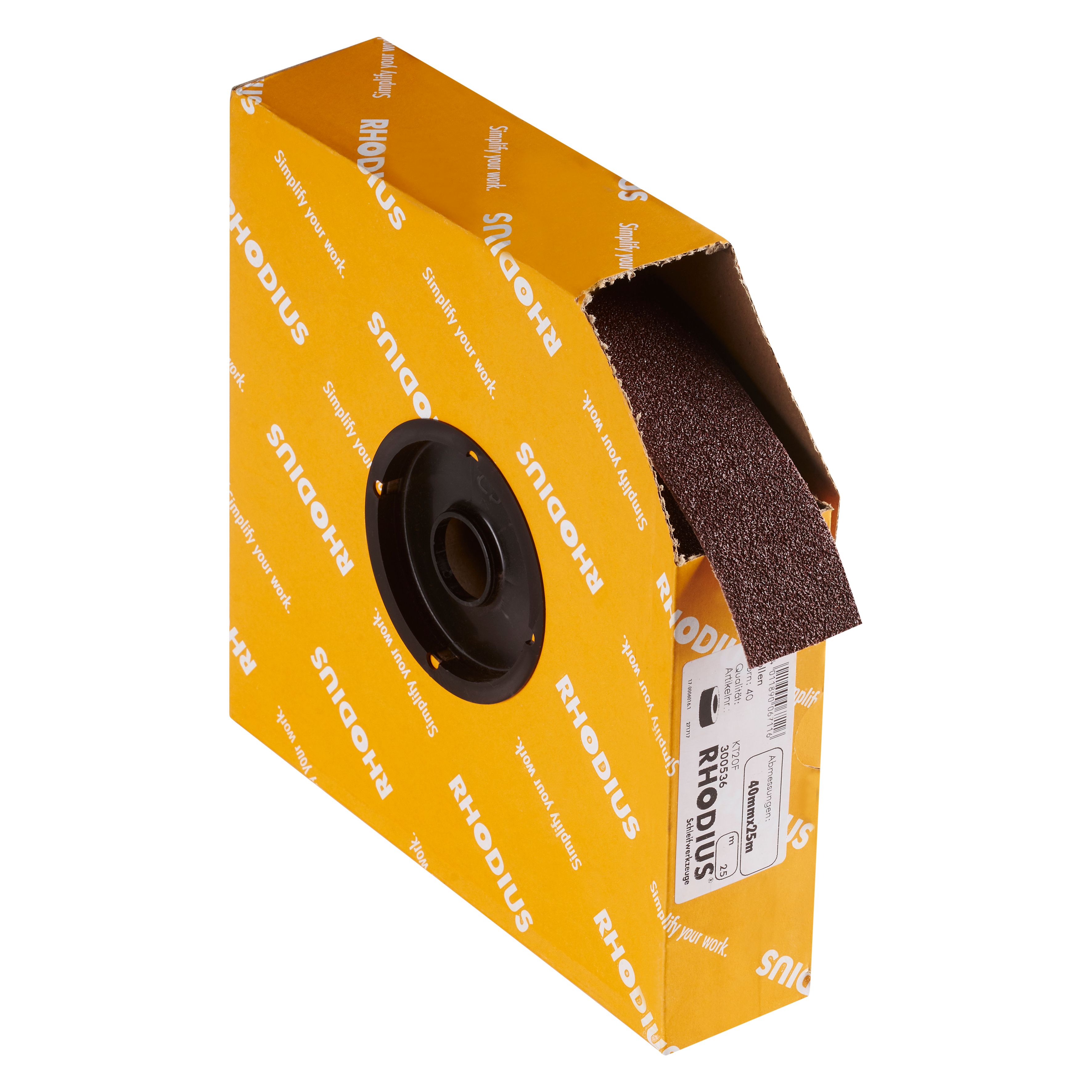 300536 &quot;SPBR rollen linnen, een spaarrol met kunststof kern om eenvoudig af te rollen. De spaarrol linnen heeft een breedte van 40 mm, een lengte van 25 meter en een K40 korrelgrootte. Eigenschappen: - Dicht bestrooid aluminiumoxide voor hoge verspaning - Flexibel katoenweefsel voor een optimale aanpassing aan het werkstuk - Gewoon met de hand naar wens op lengte maken. Deze rollen linnen zijn geschikt voor handmatig gebruik. Geschikt voor de bewerking van staal, RVS en hout. 1 rol linnen per doos

&quot;