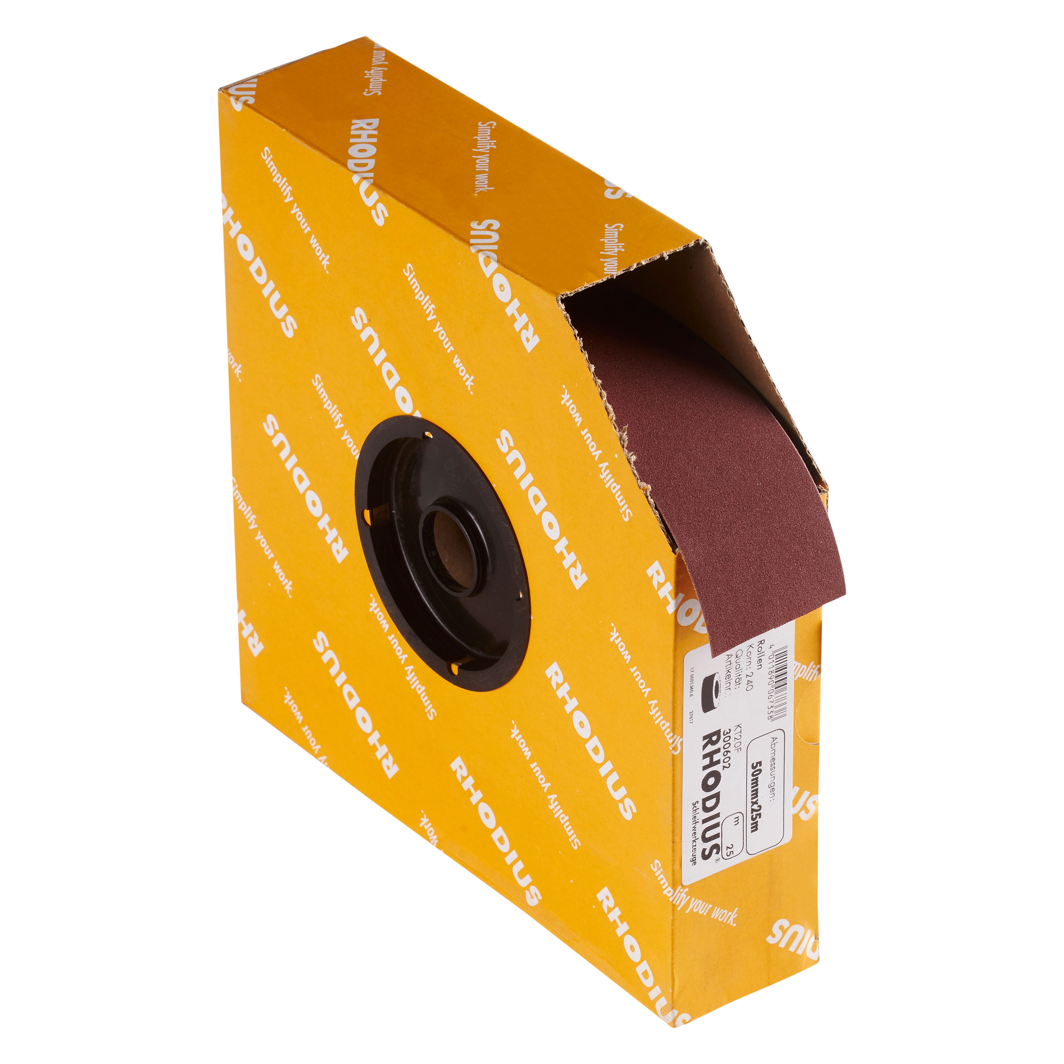 300602 &quot;SPBR rollen linnen, een spaarrol met kunststof kern om eenvoudig af te rollen. De spaarrol linnen heeft een breedte van 50 mm, een lengte van 25 meter en een K40 korrelgrootte. Eigenschappen: - Dicht bestrooid aluminiumoxide voor hoge verspaning - Flexibel katoenweefsel voor een optimale aanpassing aan het werkstuk - Gewoon met de hand naar wens op lengte maken. Deze rollen linnen zijn geschikt voor handmatig gebruik. Geschikt voor de bewerking van staal, RVS en hout. 1 rol linnen per doos

&quot;
