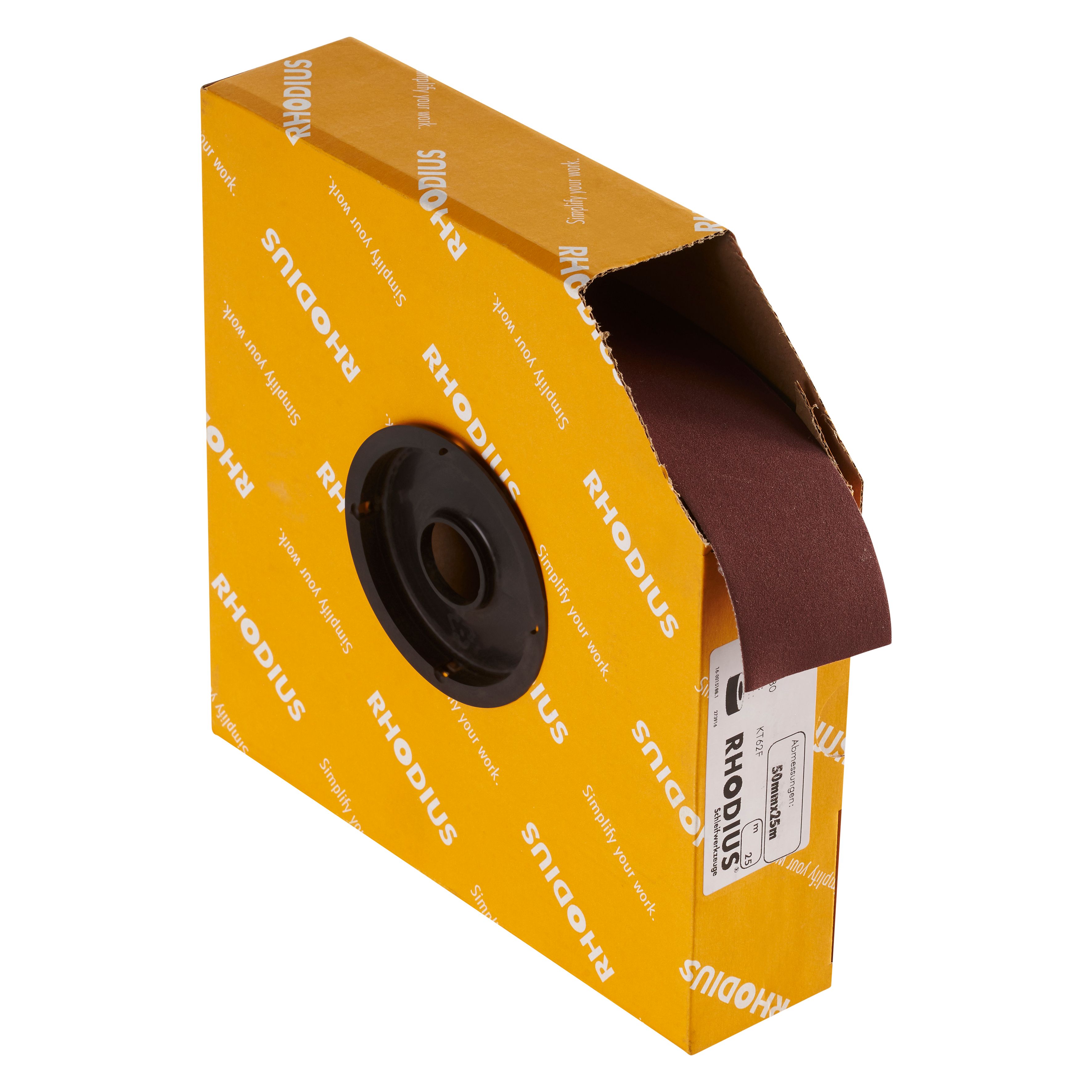 300603 &quot;SPBR rollen linnen, een spaarrol met kunststof kern om eenvoudig af te rollen. De spaarrol linnen heeft een breedte van 50 mm, een lengte van 25 meter en een K40 korrelgrootte. Eigenschappen: - Dicht bestrooid aluminiumoxide voor hoge verspaning - Flexibel katoenweefsel voor een optimale aanpassing aan het werkstuk - Gewoon met de hand naar wens op lengte maken. Deze rollen linnen zijn geschikt voor handmatig gebruik. Geschikt voor de bewerking van staal, RVS en hout. 1 rol linnen per doos

&quot;