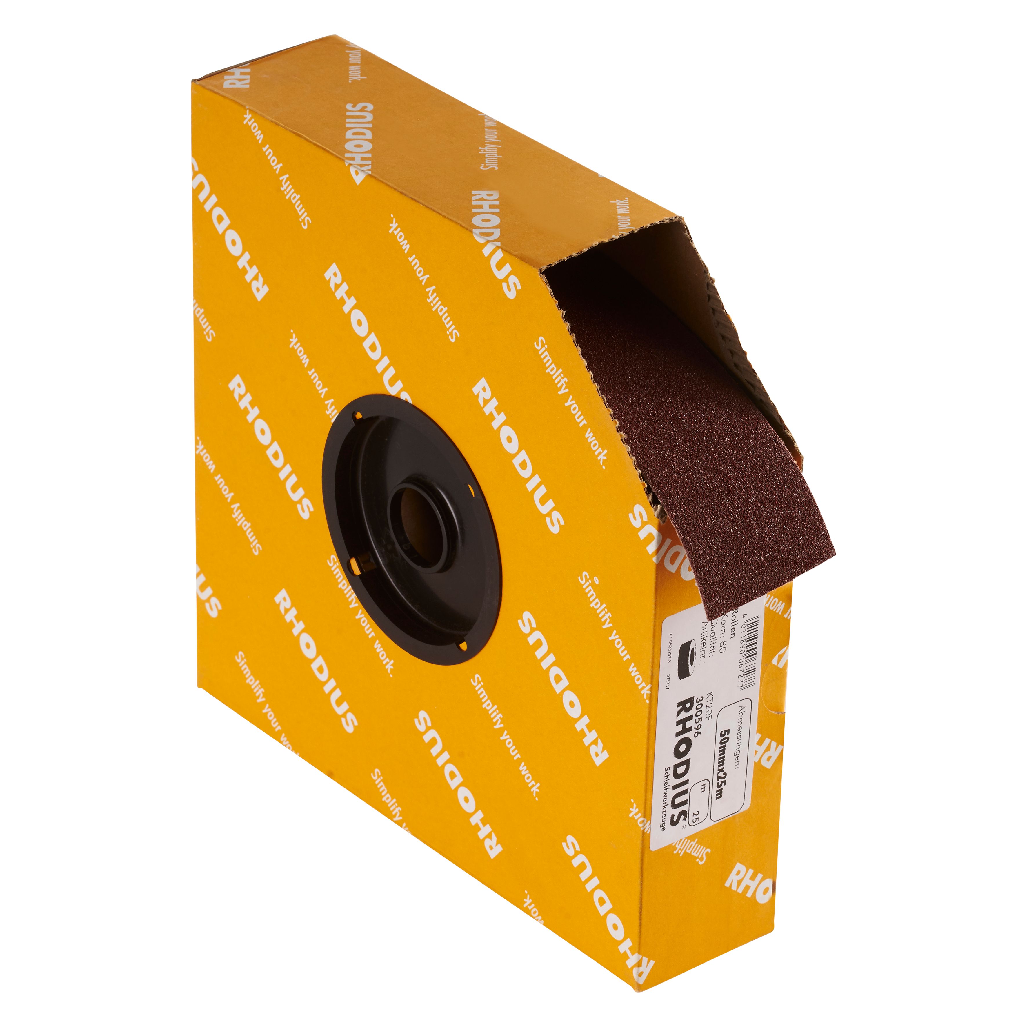 300596 &quot;SPBR rollen linnen, een spaarrol met kunststof kern om eenvoudig af te rollen. De spaarrol linnen heeft een breedte van 50 mm, een lengte van 25 meter en een K80 korrelgrootte. Eigenschappen: - Dicht bestrooid aluminiumoxide voor hoge verspaning - Flexibel katoenweefsel voor een optimale aanpassing aan het werkstuk - Gewoon met de hand naar wens op lengte maken. Deze rollen linnen zijn geschikt voor handmatig gebruik. Geschikt voor de bewerking van staal, RVS en hout. 1 rol linnen per doos

&quot;