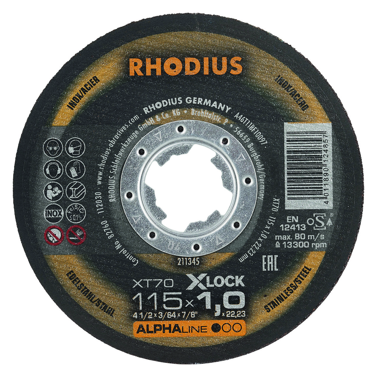 211345 XT70 doorslijpschijf, een betrouwbare doorslijpschijf voor de prijsbewuste vakman. Ideaal voor machines met gering vermogen. Deze doorslijpschijf heeft een diameter van 115 mm, een dikte van 1.0 mm en een asgat van 22.23 mm. Eigenschappen: - Geringe braamvorming - Hoge doorslijpsnelheid - Geringe vonkenregen - IJzer- en zwavelvrij. Deze doorslijpschijven zijn geschikt voor het gebruik op de haakse slijper. Geschikt voor de bewerking van staal en RVS. 25 doorslijpschijven per doos