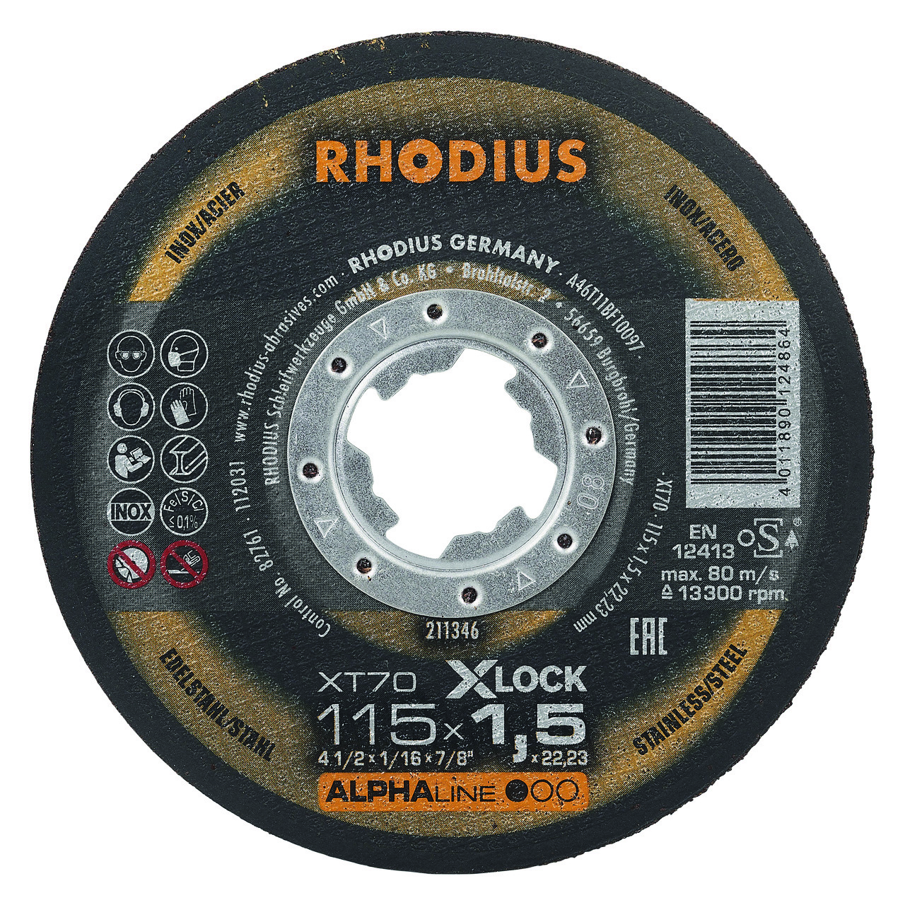 211346 XT70 doorslijpschijf, een betrouwbare doorslijpschijf voor de prijsbewuste vakman. Ideaal voor machines met gering vermogen. Deze doorslijpschijf heeft een diameter van 115 mm, een dikte van 1.5 mm en een asgat van 22.23 mm. Eigenschappen: - Geringe braamvorming - Hoge doorslijpsnelheid - Geringe vonkenregen - IJzer- en zwavelvrij. Deze doorslijpschijven zijn geschikt voor het gebruik op de haakse slijper. Geschikt voor de bewerking van staal en RVS. 25 doorslijpschijven per doos