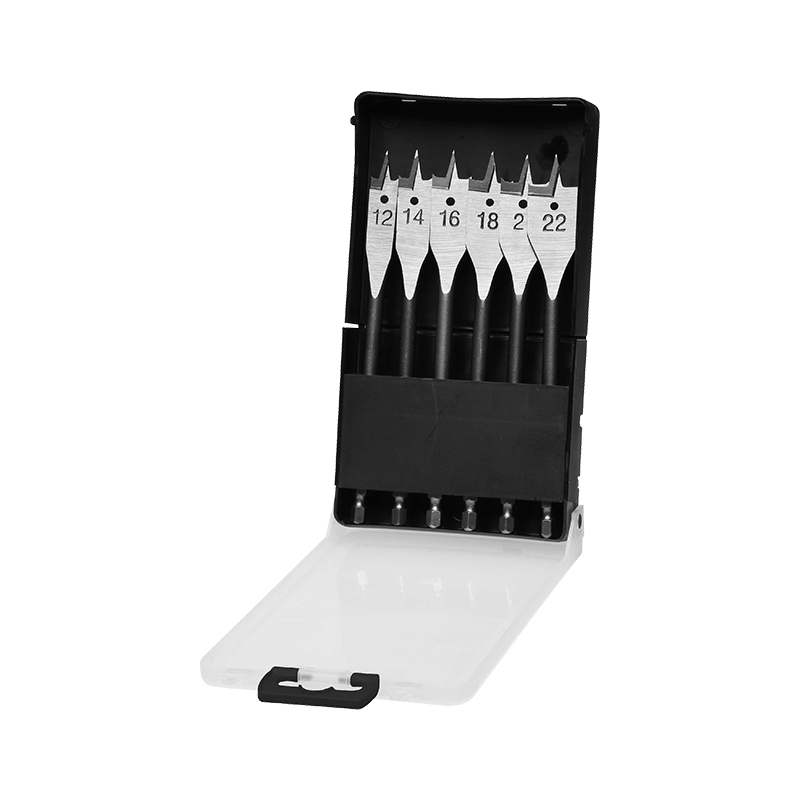 SPB50060 6-delige set speedboren van 150 mm lengte in kunststof cassette. Inhoud: 1x 12, 14, 16, 18, 20, 22 mm.